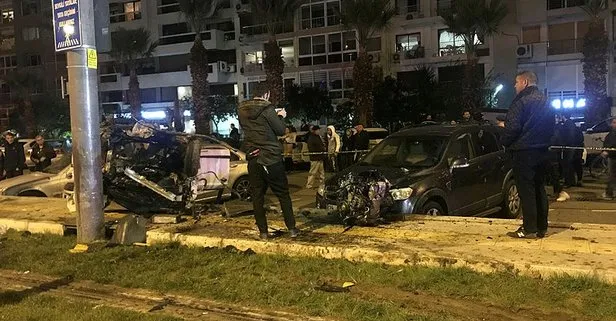 İzmir’de feci kaza! 1’i ağır 4 yaralı