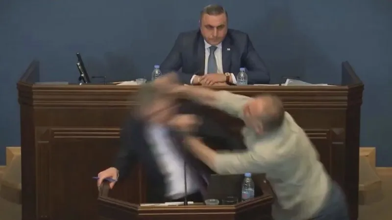 gurcistan-parlamentosunda-yumruklar-konustu-1713191395467.jpeg "Yabancı Etkinin Şeffaflığı" yasa tasarısı ortalığı karıştırdı! Gürcistan parlamentosunda yumruklar havada uçtu-4