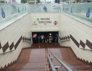 Taksim metrosunda intihar girişimi! Bir anda önüne atladı