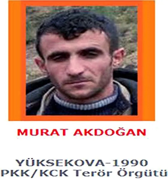 Son dakika: TSK'dan flaş açıklama! Turuncu listedeki Murat Akdoğan öldürüldü-1