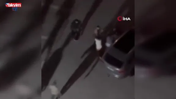 Komşuların yumruklu kavgası kamerada