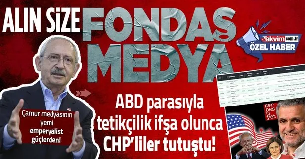 ABD'den maaş alan muhalif medyanın ihanetine CHP desteği!
