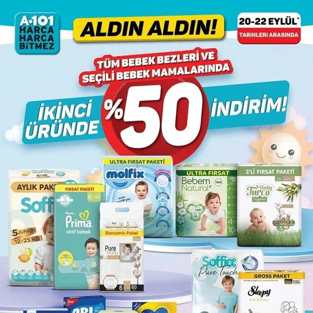 İkinci üründe %50 indirim! A101 23-27 Eylül aktüel ürünler kataloğu yayımlandı
