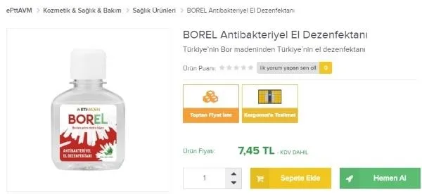 PTT epttavm'den Borel siparişi nasıl veriliyor? Epttavm Borel satış fiyatı kaç para?-2