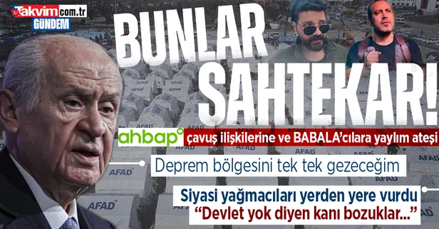 MHP Genel Başkanı Devlet Bahçeli'den AHBAP ve BABALA'ya: "Bunlar sahtekar, akbaba gibiler"