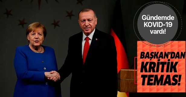 Son dakika: Başkan Erdoğan Almanya Başbakanı Merkel ile görüştü!