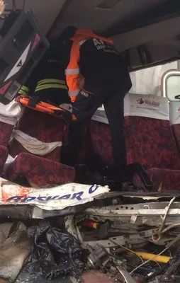 Konya'da feci kaza! 40 araç birbirine girdi