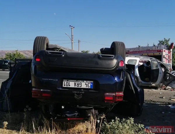 Malatya-Elazığ kara yolunda zincirleme kaza! 2 kişi can verdi | Kare kare can pazarı - 16
