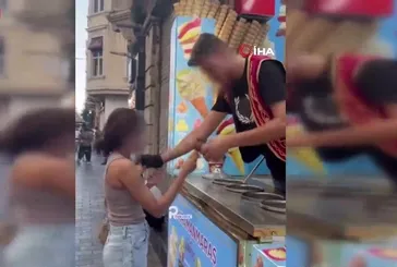 Beyoğlu’nda dondurmacı tacizi!