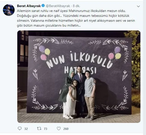 Bakan Albayrak'tan anlamlı paylaşım: Rabbime şükrediyorum-1