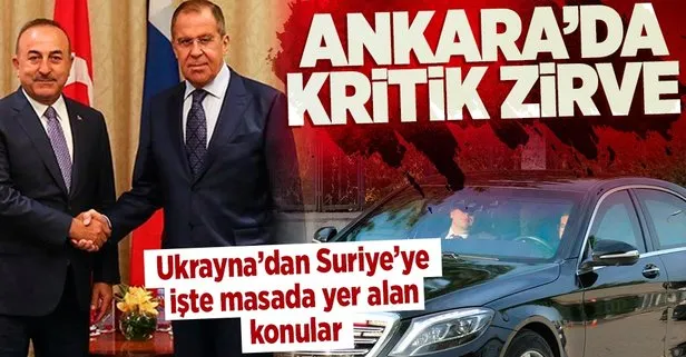 Ankara’da Türkiye - Rusya zirvesi! Bakan Çavuşoğlu, Lavrov ile görüşecek: Tahıl krizi, Ukrayna ve Suriye...