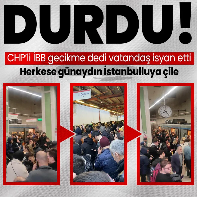 Yenikapı - Kirazlı metrosunda seferler yapılamıyor! CHPli İBBnin toplu ulaşım rezaletine tepki: Yapılmış metro hattını bile yönetmekten acizsiniz!