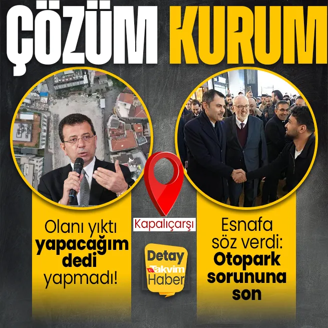 Murat Kurumdan Kapalıçarşı ve Eminönü esnafına otopark sözü! İmamoğlu olanı yıktı yapacağım dedi yapmadı...