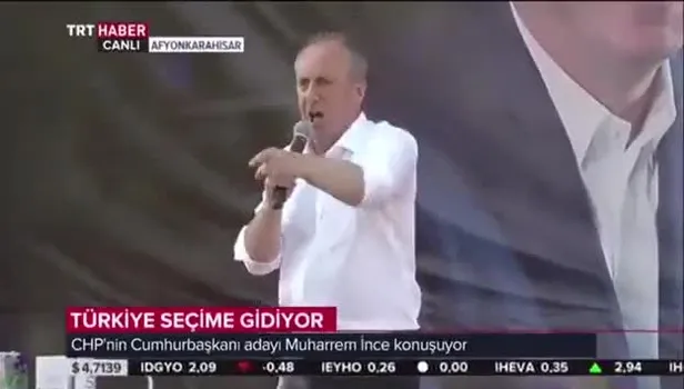 Muharrem İnce canlı yayında rezil oldu
