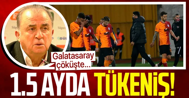 1.5 ayda tükeniş! Galatasaray çöküşte...