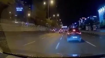 Kadıköy D-100’de makas terörü kamerada!