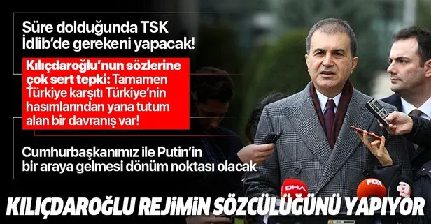 AK Parti Sözcüsü Ömer Çelik’ten flaş Suriye açıklaması: TSK üzerine düşen vazifeyi yerine getirecektir