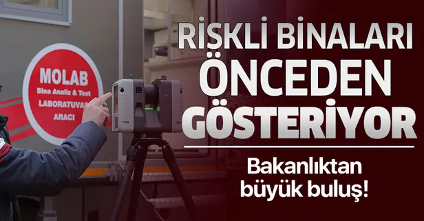 Çevre ve Şehirlicilik Bakanlığı tarafından tasarlanan 'Lazer Tarayıcı Cihazı' binaların riskini önceden gösteriyor
