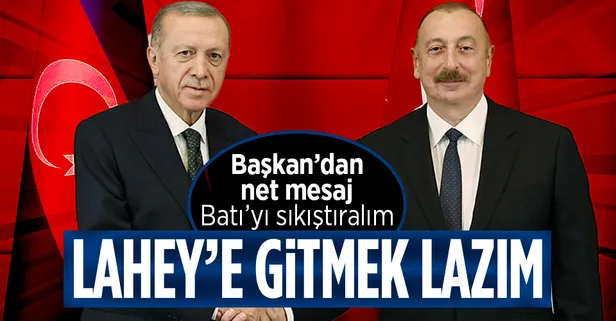 SON DAKİKA: Başkan Recep Tayyip Erdoğan ve İlham Aliyev'den Cebrayıl'da ortak basın toplantısı: Ermenistan yaptıkları Lahey Adalet Divanı'na götürülüyor