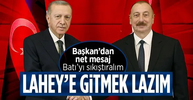 SON DAKİKA: Başkan Recep Tayyip Erdoğan ve İlham Aliyev’den Cebrayıl’da ortak basın toplantısı: Ermenistan yaptıkları Lahey Adalet Divanı’na götürülüyor