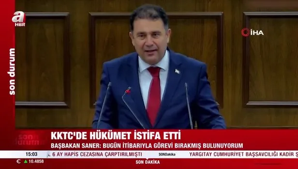 Son dakika! KKTC Başbakanı Ersan Saner istifa etti