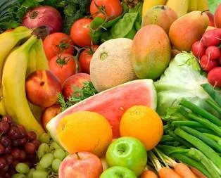 O kansere karşı taze meyve ve sebze!