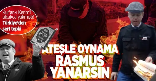 Avrupa’da alçak provokasyon! Polis korumasında Kur’an-ı Kerim yakmıştı!Türkiye’den sert tepki