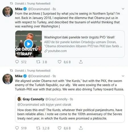 Trump'tan itiraf gibi paylaşım! "Kürtlerle değil PKK ile iş tuttuk"-1