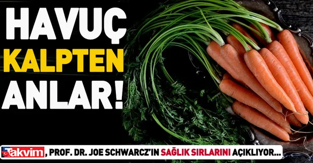 Havuç kalpten anlar! İşte havucun faydaları...