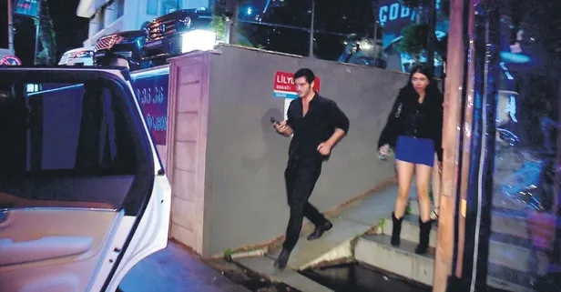 Didem Soydan'ı çabuk unuttu! Burak Deniz genç güzellerle yakalanınca mekandan kaçtı
