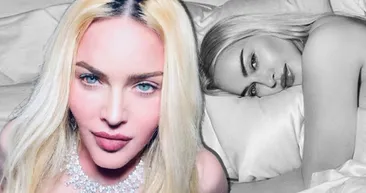 Madonna yatakta öyle pozlar verdi ki bu kadar da olmaz dedirtti! İğrenç ve uygunsuz bulunan Madonna yine yaptı yapacağını