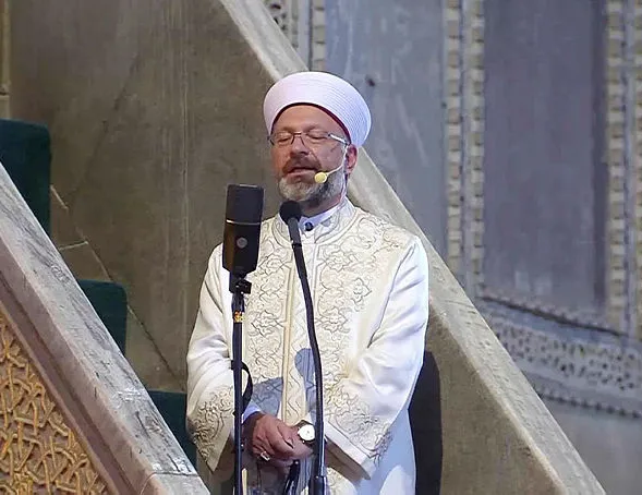 Diyanet İşleri Başkanı Erbaş Ayasofya’da bayram namazı kıldıracak