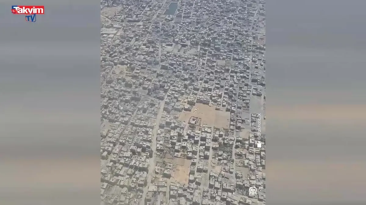 Gazze'deki yıkım kameralara yansıdı!