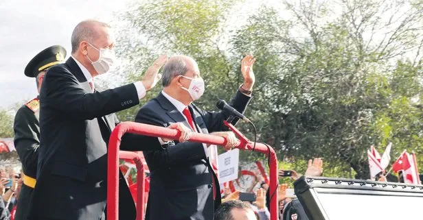 Başkan Erdoğan, 20 Temmuz Barış Harekatı’nın yıldönümü sebebiyle KKTC’ye gitti: Komşuyu stres sardı