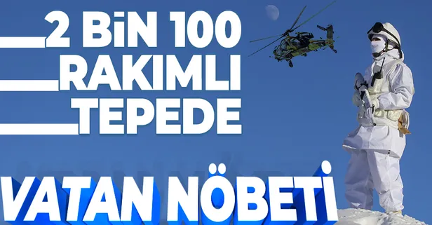 2 bin 100 rakımlı Tepeşin Tepe'de vatan nöbeti: Mehmetçik Irak sınırında teröristlere geçit vermiyor