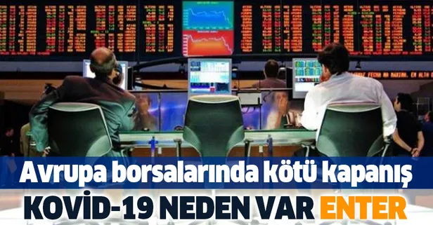 Avrupa borsaları sert düşüşle günü kapattı