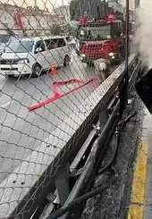 Avcılar’da metrobüs yangını