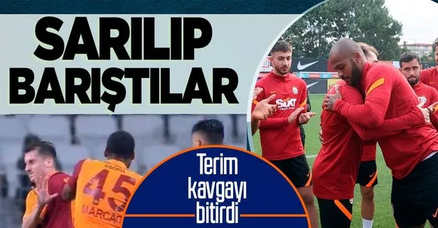 Sarıldılar! Galatasaray’da Kerem Aktürkoğlu ile Marcao barıştı