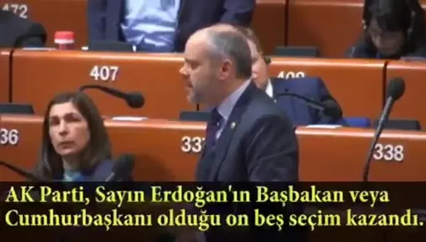 Akif Çağatay Kılıç'tan Avrupa Konseyi'nde tarihi ayar