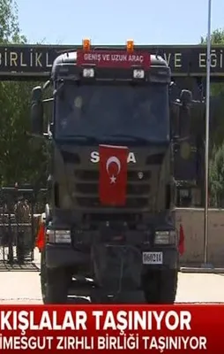 Zırhlı birlikler taşınıyor