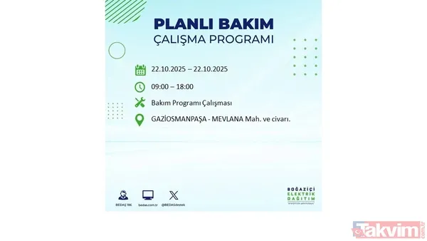 İstanbul elektrik kesintisi: 23 ilçe için saat verildi! BEDAŞ duyurdu - 34