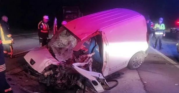 Konya’da tır ile panelvan araç birbirine girdi: 1 ölü, 1 ağır yaralı
