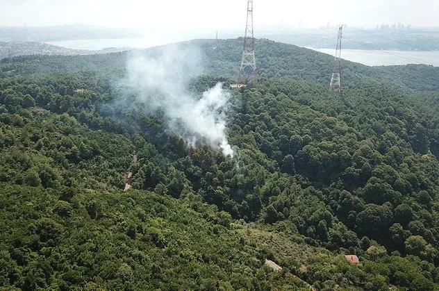 Son dakika: Anadolu Kavağı’nda korkutan orman yangını