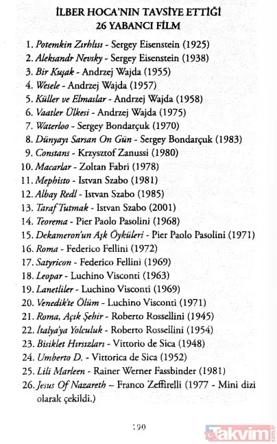 (Fotoğraf "Bir Ömür Nasıl Yaşanır?" Kitabından Alınmıştır) Roma, Açık Şehir - Roberto Rossellini (1945) İtalya'ya Yolculuk - Roberto Rossellini (1954) Bisiklet...