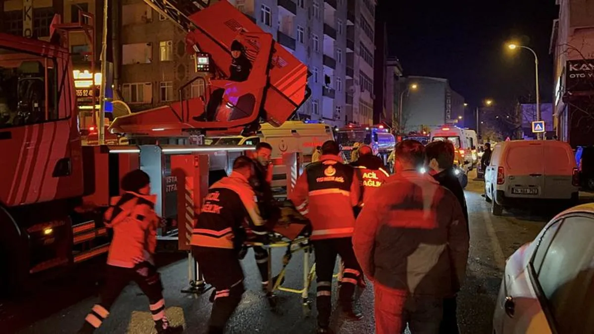 Ataşehir'de 3 katlı otelde yangın faciası! Ölü ve yaralı var
