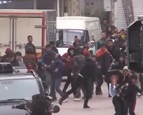 HDP etkinliğinde polise taşlı saldırı!