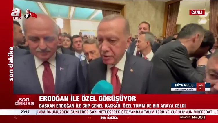 Başkan Erdoğan TBMM'de CHP Genel Başkanı Özgür Özel ile bir araya geldi! Kritik tarihi açıkladı: Detaylı görüşme haftaya!