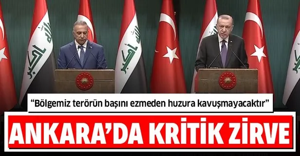 Son dakika: Başkan Erdoğan ve Irak Başbakanı Kazımi’den Ankara’da önemli açıklamalar