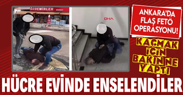 Ankara'da flaş FETÖ operasyonu! Firari eski emniyet müdürü hücre evinde yakalandı!-1