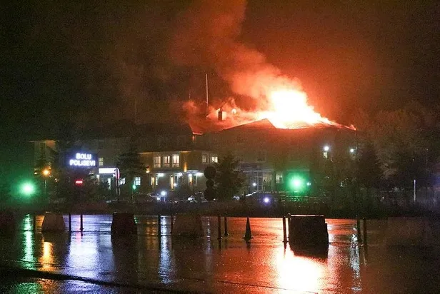 Bolu Dağı Polisevi'nde korkutan yangın-1